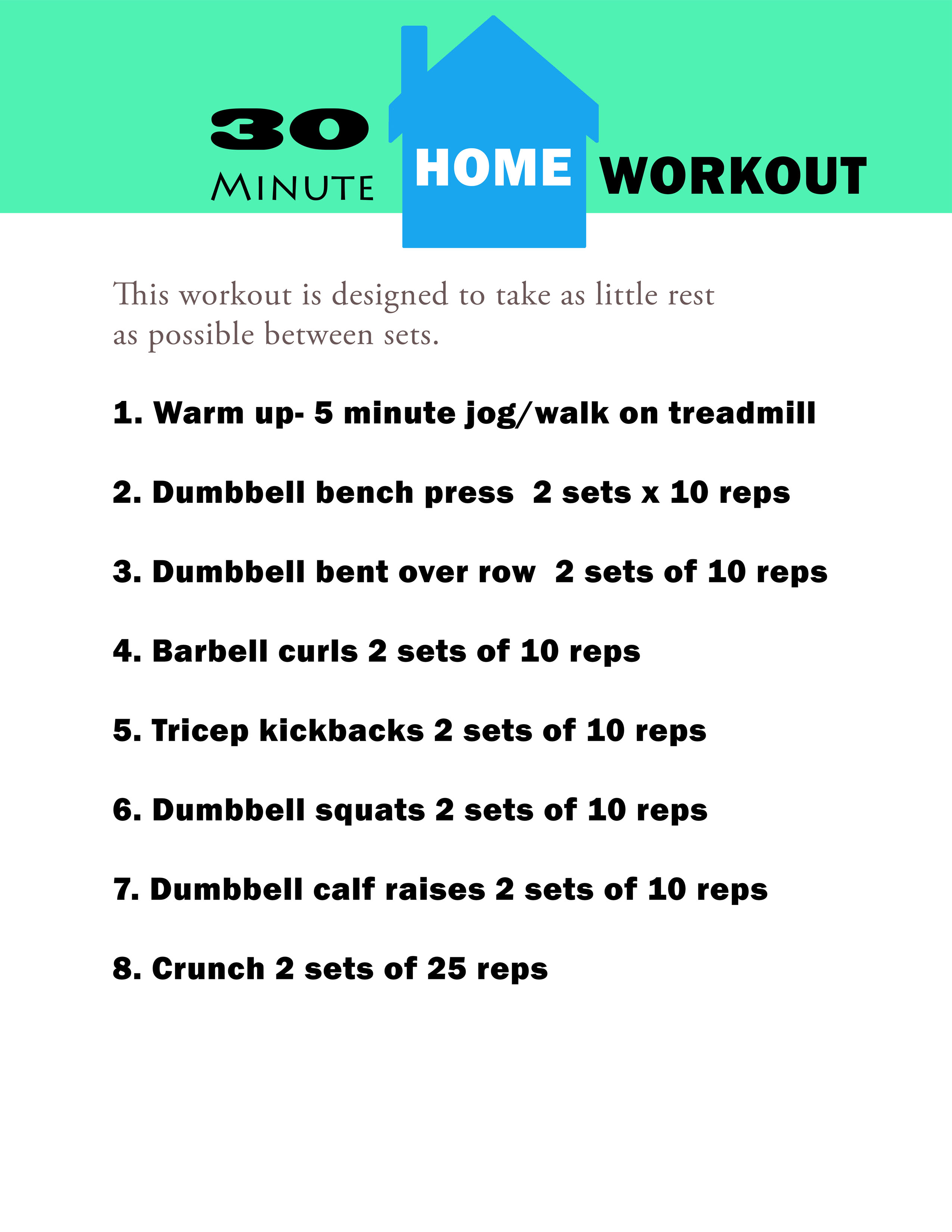 30 minute home workout you can download and print.