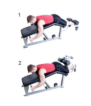Picture of good exercise to add to your hamstring workouts.