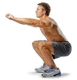 Picture of man doing one of the best exercises to build leg mass.